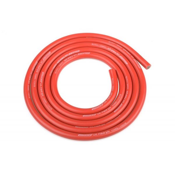 Silikonový kabel 4,5qmm, 12AWG, 1metr, červený