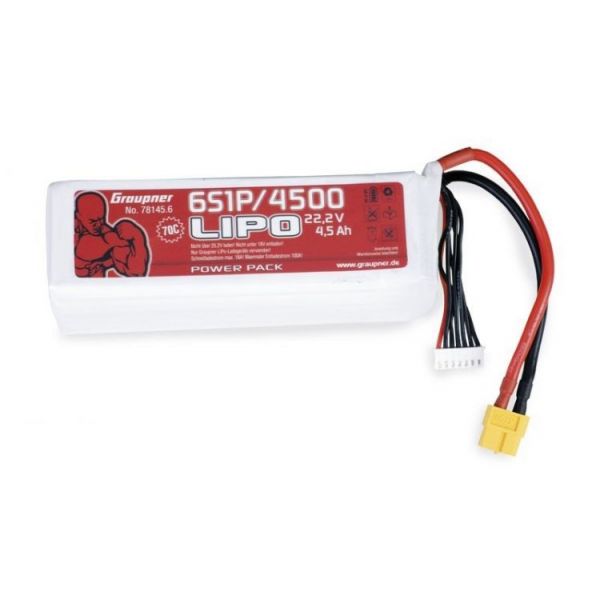 POWER PACK Li-Pol 4500mAh/22,2V 70C s XT60 konektorem