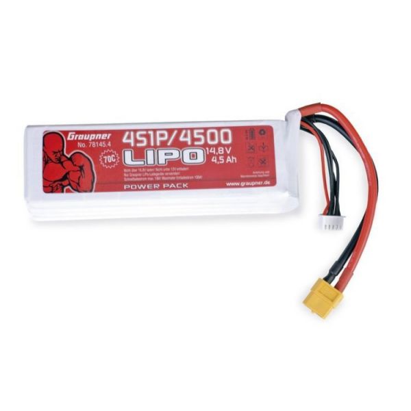 POWER PACK Li-Pol 4500mAh/14,8V 70C s XT60 konektorem