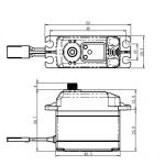 SB-2275MG BRUSHLESS HiVOLT Digitální servo (9kg-0,042s/60°)