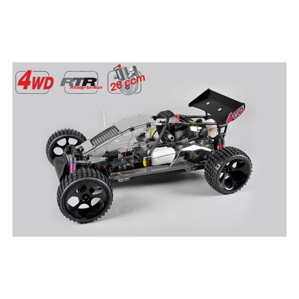 FG Buggy WB 535, 4WD, RTR, čirá karoserie