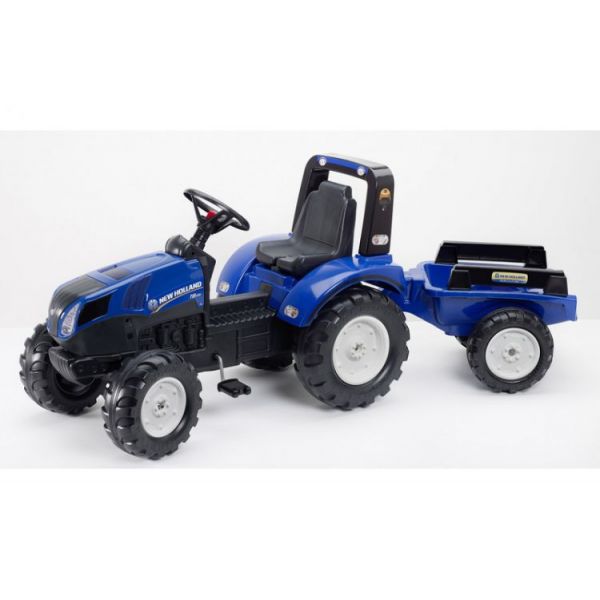 FALK - Šlapací traktor New Holland T8 s vlečkou