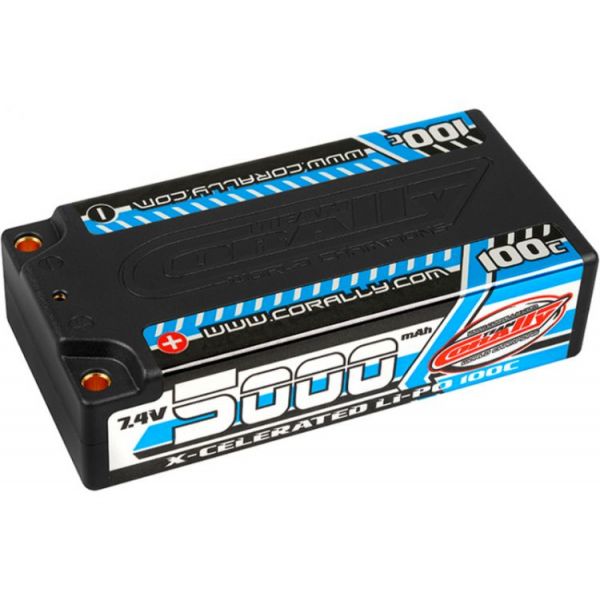 X-CELERATED 100C LiPo Shorty Hardcase-5000mAh-7.4V-G4 (35,52Wh)