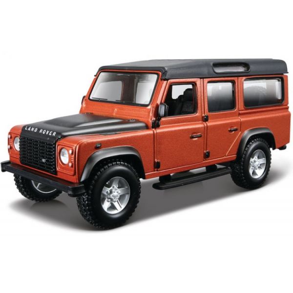 Bburago Land Rover Defeneder 110 1:32 hnědá metalíza