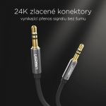 UGREEN stereo audio kabel 3.5mm jack 1m, černý