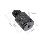 Otočný 360° hliníkový adapter for DJI Osmo série a GoPro (Type 1)