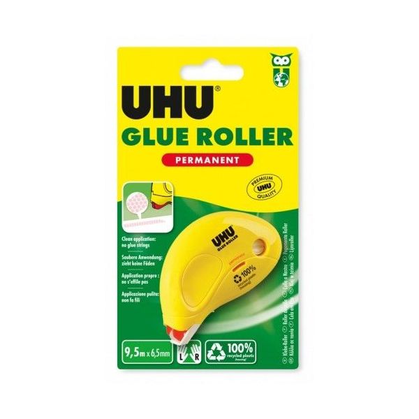 UHU Dry + Clean roller permanent 6,5mm x 9,5m