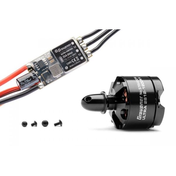 Combo set Telemetrická regulace HOTT 35Amp SBEC + Ultra 2812-1200Kv levotočivá (CCW)