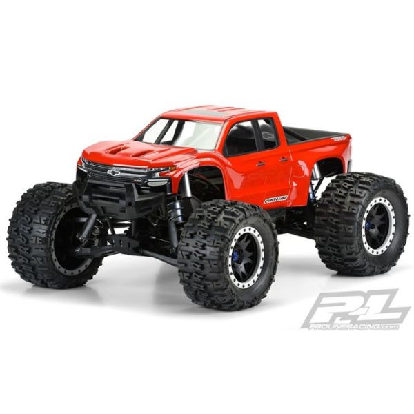 Karoserie čirá, předříznutá, 2019 Chevy Silverado Z71 Trail Boss pro TRAXXAS X-MAXX