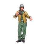 1/16 figurka stojícího velitele tanku US z 2 sv. války, ručně malovaný