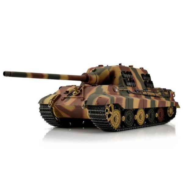 TORRO tank PRO 1/16 RC Jagdtiger vícebarevná kamufláž - BB Airsoft včetně zákluzu hlavně