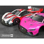 HYPER-GT8 1/8 GT čirá karoserie pro rozvor 325mm