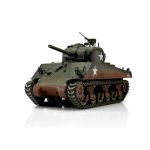 TORRO tank PRO 1/16 RC M4A3 Sherman 75mm kamufláž zelená - infra IR - Servo