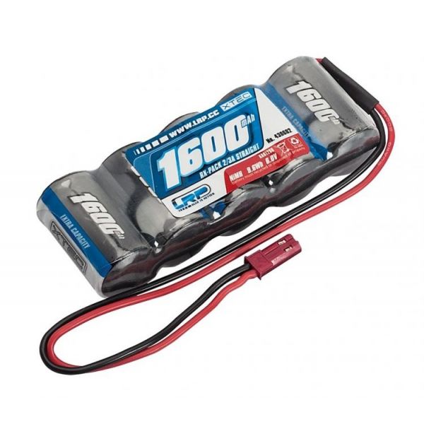 XTEC RX-pack Straight 2/3A NiMH - BEC - 6.0V - 1600mAh