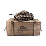 TORRO tank PRO 1/16 RC Tiger I pozdní verze pouštní verze kamufláž - BB - kouř z hlavně