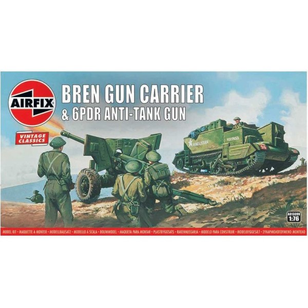 Airfix Bren a 6 librové protitankové dělo (1:76) (Vintage)