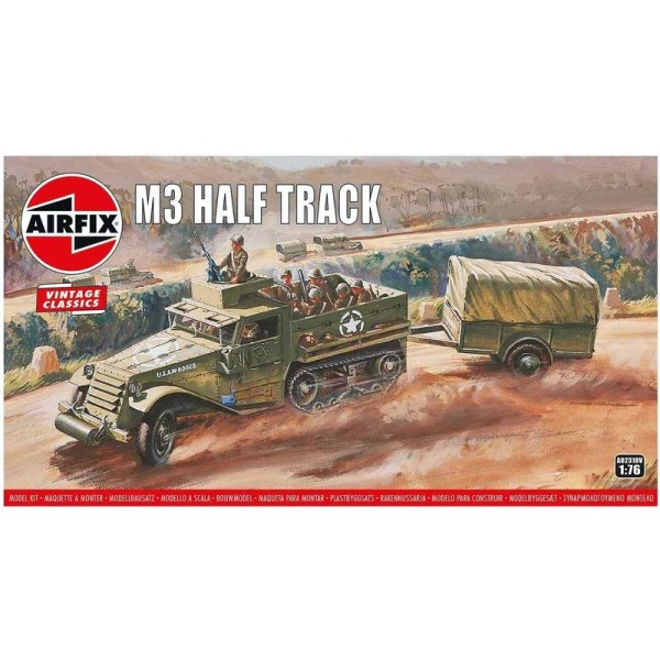 Airfix M3 Half Track, 1 Ton Trailer (1:76) (Vintage)