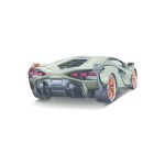 Bburago Lamborghini Sián FKP 37 1:18 zelená metalíza