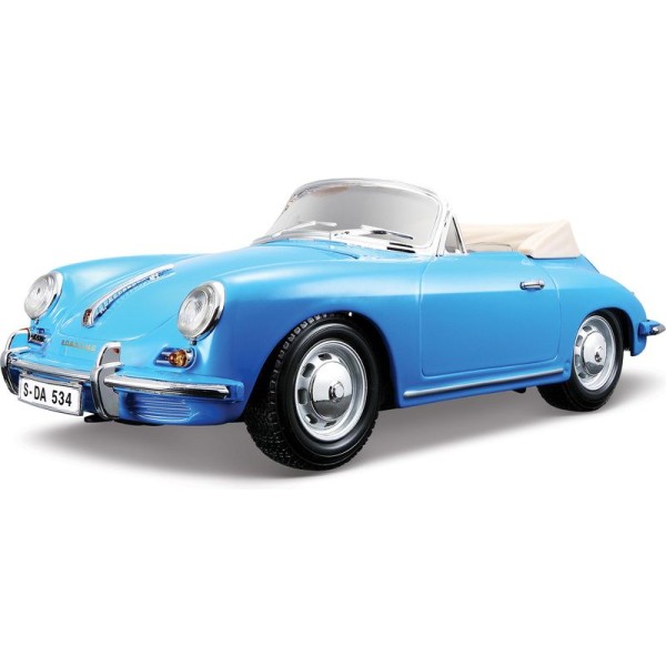 Bburago Porsche 356B Cabriolet 1961 1:18 modrá