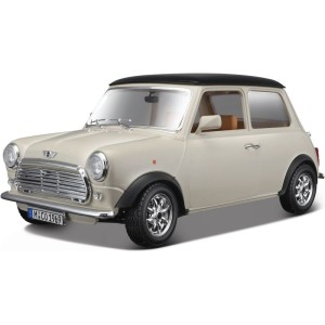 Bburago Mini Cooper 1969 1:18 krémová