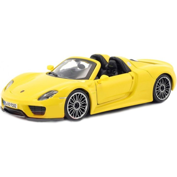 Bburago Plus Porsche 918 Spyder 1:24 žlutá