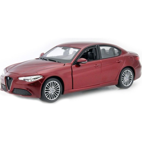 Bburago Alfa Romeo Giulia 2016 1:24 červená metalíza