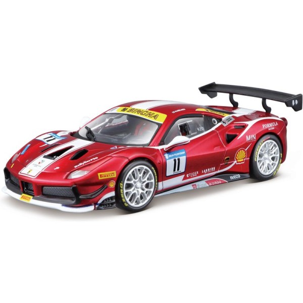 Bburago Ferrari 488 Challenge 2017 1:24 červená