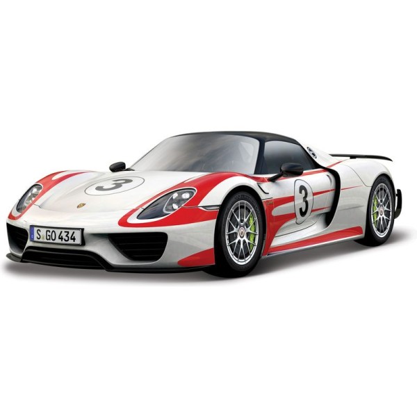 Bburago Porsche 918 Weissach 1:24 bílá