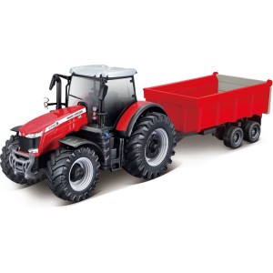 Bburago Massey Ferguson 8740S s vlečkou