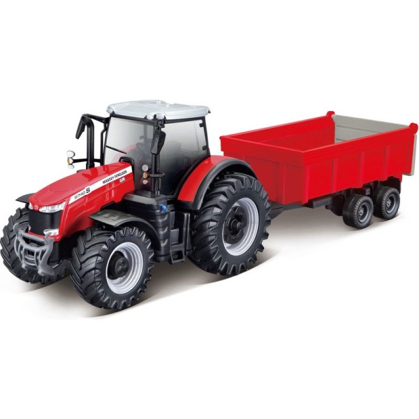 Bburago Massey Ferguson 8740S s vlečkou