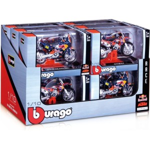 Bburago motocykly Red Bull KTM 1:18 (sada 12ks)