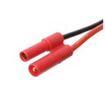 Konektor zlacený 4.0mm samec s kabelem 14AWG 10cm