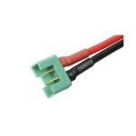 Konektor zlacený MPX samec s kabelem 14AWG 12cm