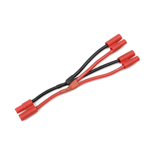 Kabel Y paralelní 3.5mm zlacený 14AWG 12cm