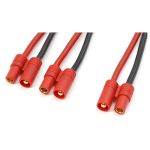 Kabel Y paralelní 3.5mm zlacený 14AWG 12cm