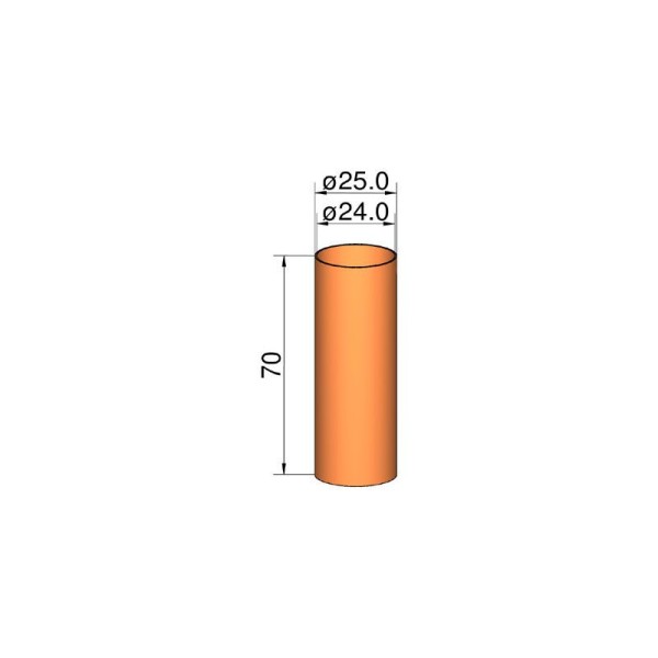 Klima Spojka 26mm trubek pr. 24x70mm