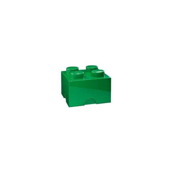 LEGO úložný box 250x250x180mm - tmavě zelený