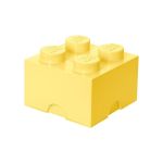 LEGO úložný box 250x250x180mm - světle žlutý