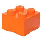 LEGO úložný box 250x250x180mm - oranžový