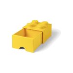 LEGO úložný box s šuplíkem 250x250x180mm - žlutý