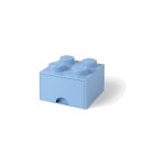 LEGO úložný box s šuplíkem 250x250x180mm - světle růžový