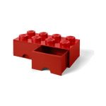 LEGO úložný box s šuplíky 250x500x180mm - červený