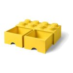 LEGO úložný box s šuplíky 250x500x180mm - červený