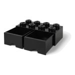 LEGO úložný box s šuplíky 250x500x180mm - červený