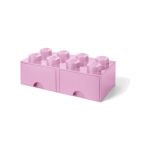 LEGO úložný box s šuplíky 250x500x180mm - červený