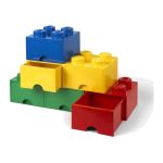 LEGO úložný box s šuplíky 250x500x180mm - červený