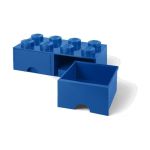 LEGO úložný box s šuplíky 250x500x180mm - modrý