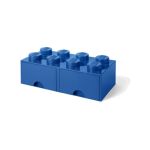 LEGO úložný box s šuplíky 250x500x180mm - modrý