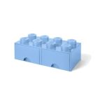 LEGO úložný box s šuplíky 250x500x180mm - modrý