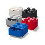 LEGO stolní box 4 se zásuvkou červený